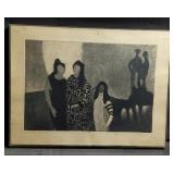 Artist proof pencil signed & dated "Las Mujeres"