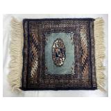 Vintage handmade miniature rug