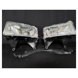 Pair of headlights in box