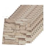 10 pack 3D Brick Peel and Stick Wallpaper Self
