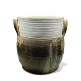 Large Vintage signed pottery art vessel planter