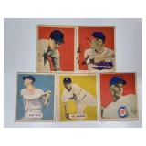 5 1949 Bowman baseball cards vintage including