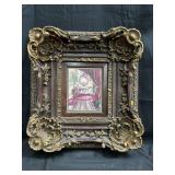 Framed bathroom print