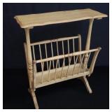 Vintage wood magazine rack