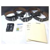 5 Bianchi leather gun belts and gun clip