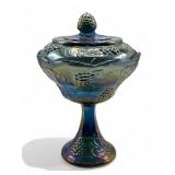 Vintage Indiana carnival glass compote dish10ï¿½