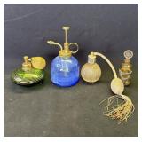 4 Antique perfume bottles