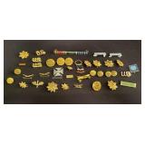 Group of military pins and medals