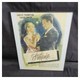 Vintage movie poster of the film Stefanie in