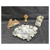 Group of vintage Chinese carved soapstone items