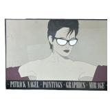 Framed Patrick Nagel Painting, Graphics poster