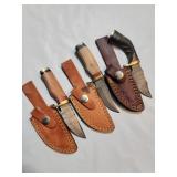 3 Mini Damascus Knives
