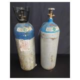 Pair of carbon dioxide aluminum high pressure