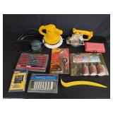 Tub of miscellaneous tools