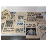 Vintage Moon Landing, JFK, Nixon, Knicks sports