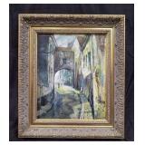 Signed Sergejus Isakovas oil on handmade artist