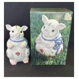 Vintage Lenox Poppies Barnyard pig cookie jar
