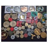 Coins, tokens, medals, buttons, and challenge