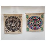 Vtg handmade Mexican wall art 31" x 30"