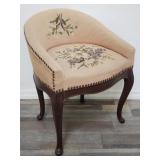 Needlepoint bedroom stool