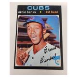 1971 Topps #525 Ernie Banks baseball card