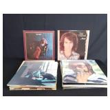 Box of vinyl records