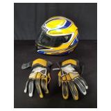 KBC helmet & pair of Firstgear gloves