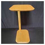 Modern blond side table by Poppin