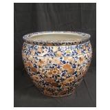 Asian fish bowl planter