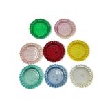 Set of 8- 1960ï¿½s jewel plastic coasters