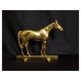 Waynesbord brass horse door stopper