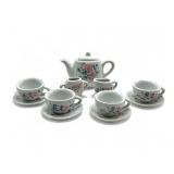Vintage porcelain miniature tea set