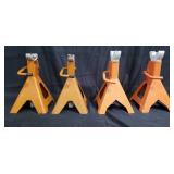 Group of car jack stands
