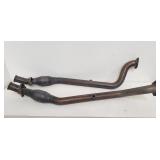 Pair of exhaust pipes