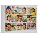 9 1956 Topps baseball cards vintage