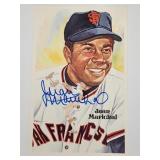 1983 Autographed Juan Marichal baseball postcard