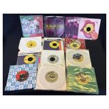 Group of vintage Rock 33 rpm vinyl records