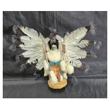 Large vintage native kachina prayer eagle with