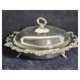Vtg Reed & Baton casserole dish + glass insert