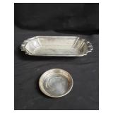 Pair of sterling silver dishes