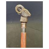 Vintage 3 piece metal & wood walking cane