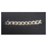 Sterling silver bracelet marked 925 Italy 43 g