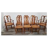 Bren made in Italy cain bottom dining chairs 8