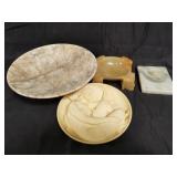 Box of stone, marble, onyx, etc. Box lot