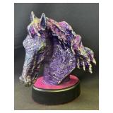 Metal horse sculpture