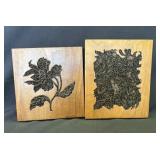 Pair of VTG copper Tjap Batik chop wall hangers