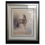 Signed horse lithograph