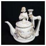 Vintage wedding couple tea pot