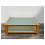 Small glass coffee table