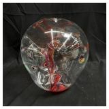 Signed Peter Bramhall glass orb 10"diam x 10ï¿½h
